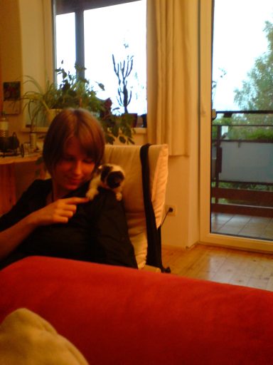Ich mit unserem Baby-Kater