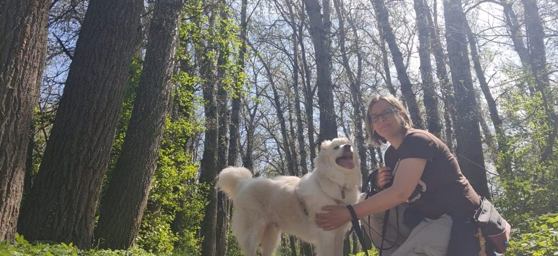 Pia mit Kater Quentin